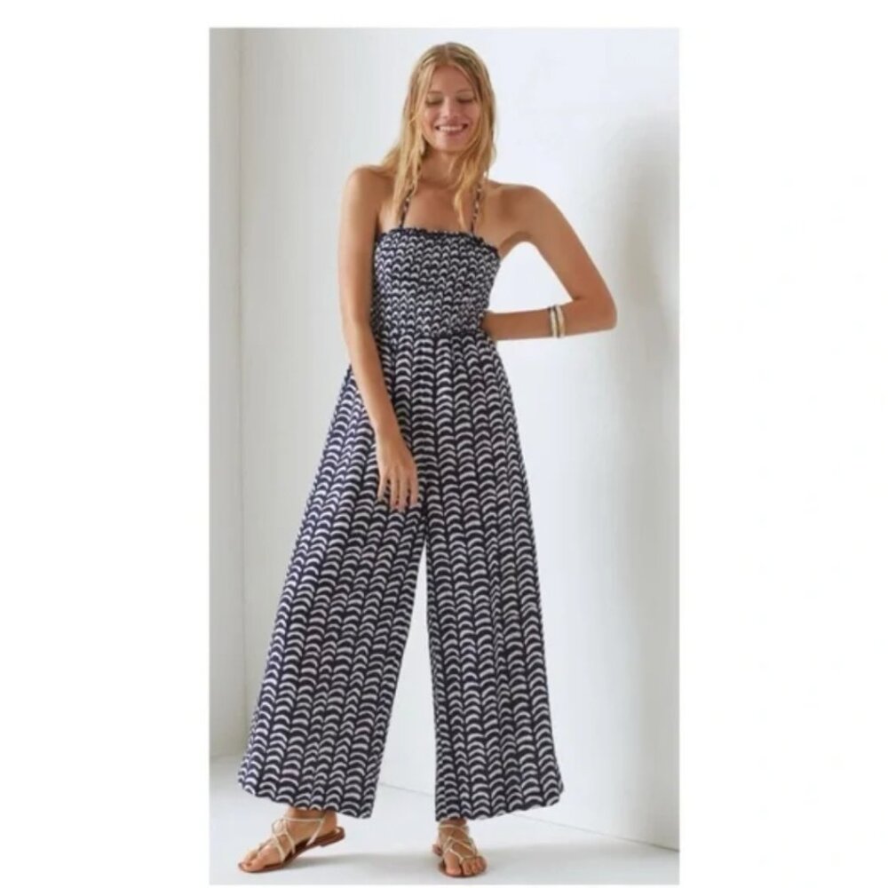 NWT Anthropologie Maeve smoked jumpsuit